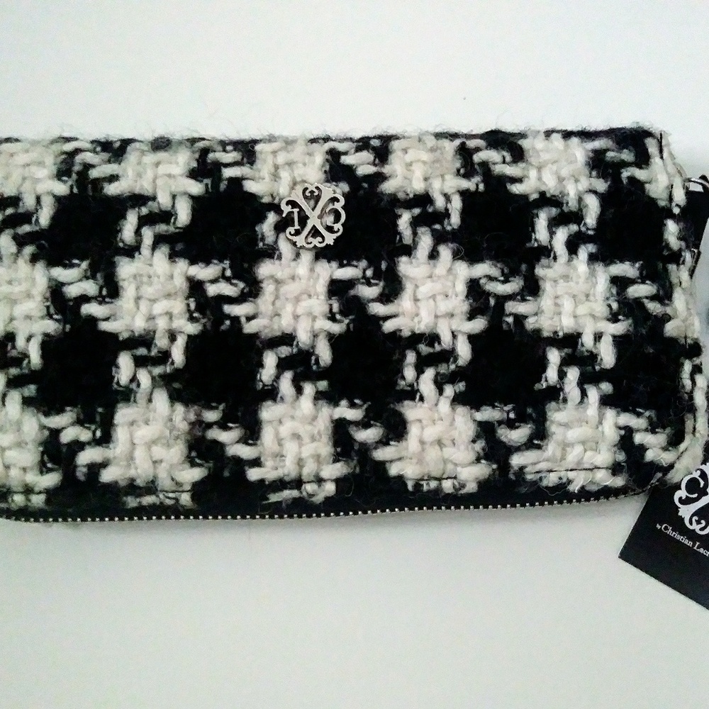Christial Lacroix Black and White Clutch